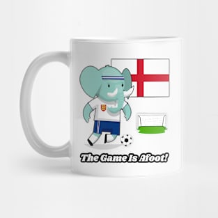 ⚽ England Football, Cute Elephant Scores Goal, The Game Is Afoot! Mug